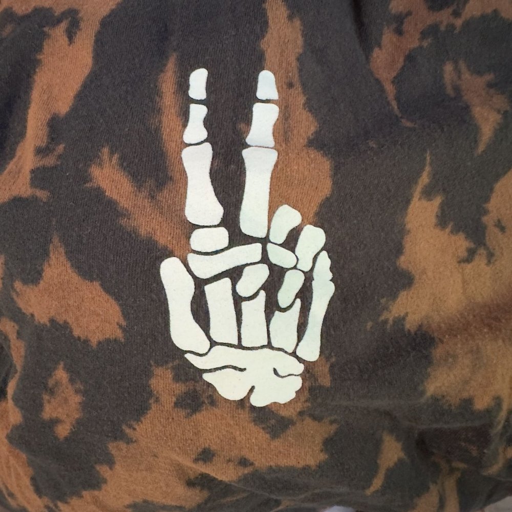 Brown and Black Tye Dye T-shirt - Picture 4 of 5
